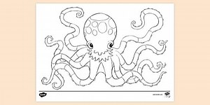 Octopus Colouring Sheet