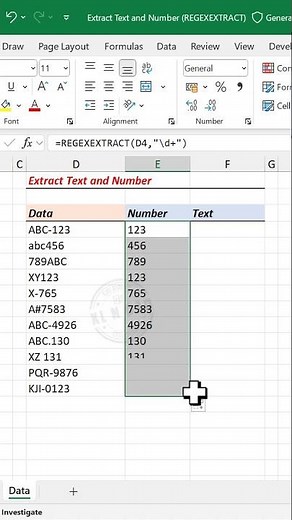 Excel Formula to extract Text and Number