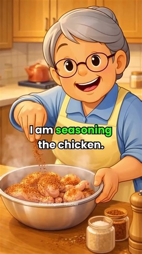 Daily Cooking Action Verbs 🍲 English Speaking Practice #learnenglish #dailyenglish