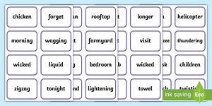 Polysyllabic Phase 3 Flashcards