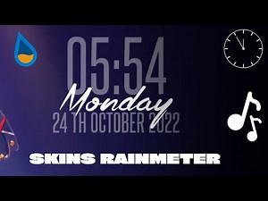 SKINS RAINMETER // PACK ⌚️Relojes & Visualizadores de musica 🎼