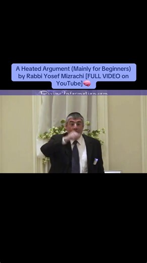 A Heated Argument (Mainly for Beginners) by Rabbi Yosef Mizrachi [FULL VIDEO on YouTube]🧠 In this powerful Torah lecture, A Heated Argument (Mainly for Beginners), Rabbi Yosef Mizrachi explains how to handle conflict the Jewish way. Learn practical Torah guidance on emotional control, communication, humility, and standing for truth without losing your character. This talk is especially helpful for beginners in Judaism and anyone looking to grow spiritually while navigating disagreements. If you