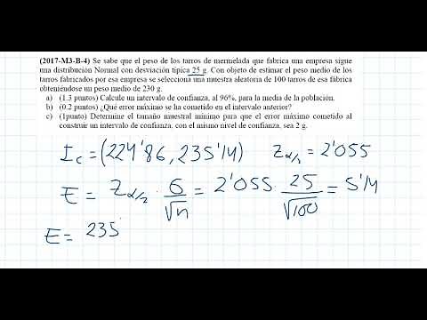 Cálculo del error máximo admisible