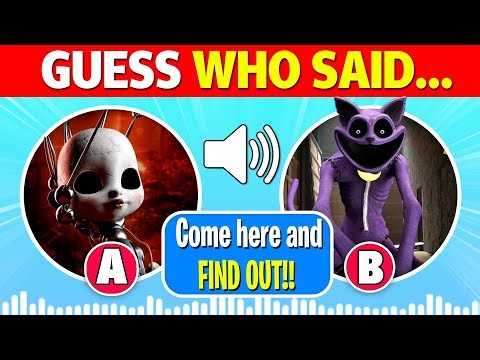 Who’s Talking?! 🎙️ | Guess the Voices of Poppy Playtime Chapter 5 Characters! | Poppy, Catnap, Doey