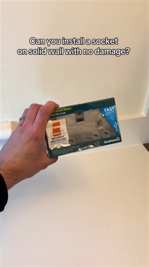 Can you install a socket with no damage? #electrician #apprentice #sparky #diy