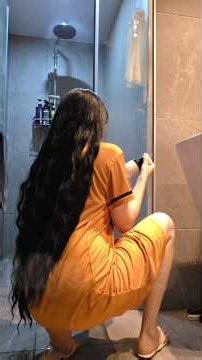 Transparent Shower Cleaning ASMR Housewife Life style