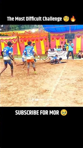 The Most Difficult Challenge 😲🔥 #shorts #kabaddi #trending #viralvideo #shortvideo