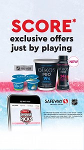 Score exclusive offers with Danone. Pick weekly NHL® matchup winners and enjoy unique offers. | Safeway Canada