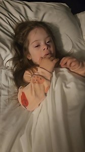 Down Syndrome Awareness Month: Up to 80% of individuals with Down Syndrome experience sleep apnea. Delaney had a sleep study just over a year ago and was diagnosed with moderate obstructive sleep apnea. For now, her ENT isn't concerned because when he oxygen dropped, it was only a little. We'll have to do another sleep study in a year or two to see how she's doing. . . . #downsyndromemom #downsyndromeawareness #downsyndromelove #downsyndrome #downsyndromerocks #trisomy21 #t21 #theluckyfew #extra