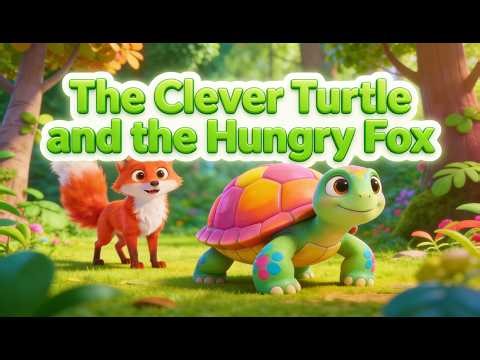 The Clever Turtle and the Hungry Fox 🐢🦊 | Kids Moral Story in 3D Animation