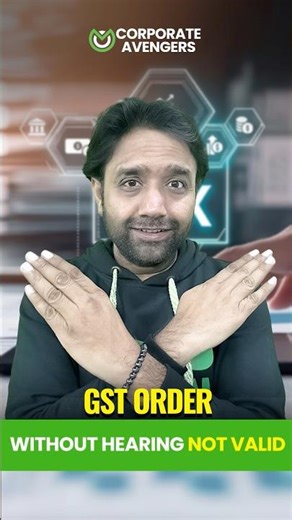 GST Order Without Hearing? ❌ Not Valid! ⚖️ | GST Update 2026 #shorts