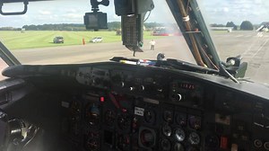 View from the cockpit taxi-ing to the Open Day show ground 😍 Thank you ASI! | Cotswold Airport