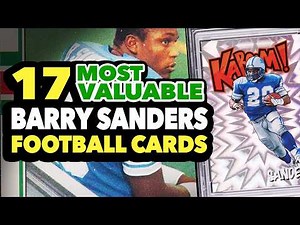 Top 17 Barry Sanders Football Cards Worth Money and Recently sold on eBay