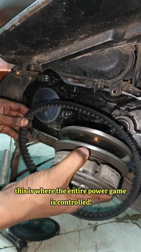 Scooter CVT System Open | Gearless Power Explained ✅ #mechanic #bikerepair #shorts
