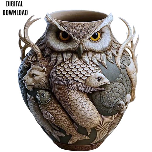 Totem Animal Sculpture (digital Download)