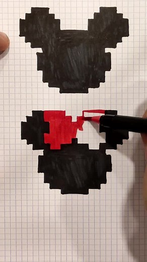 Pixel Art: Mickey y Minnie en Dibujo Aesthetic