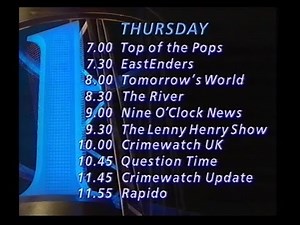 BBC1 Continuity | 3rd November 1988