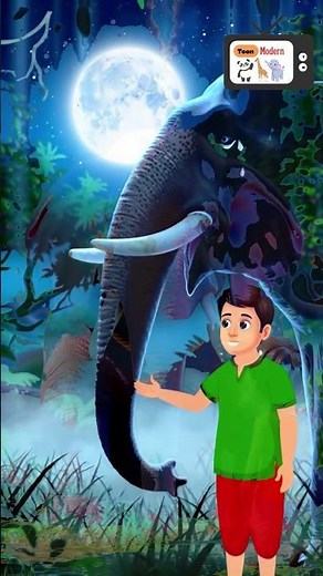Elephant Short Story in English | Moral Story for Kids #cartoon #elephant #ai