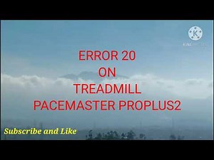 Service treadmill PaceMaster proplus II Error 20