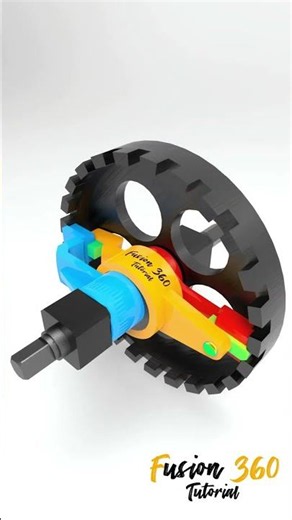 Continuous Spin In, Perfect Steps Out ⚙️ | Translating Cam & Crank-Slider Indexing Mechanism
