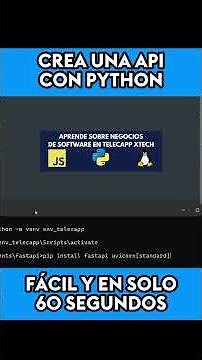Cómo crear una API en Python en MENOS de 60 SEG