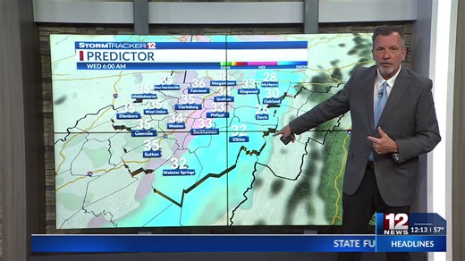 Showers and few storms give way to colder weather and several chances for winter weather starting Wednesday ~ Justin https://trib.al/xzWDmcF | WBOY - StormTracker 12