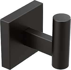 Moen Triva Matte Black Single Towel or Robe Hook, BP1803BL