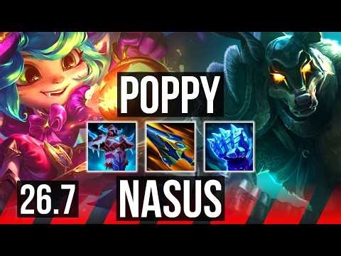 POPPY vs NASUS (TOP) | EUNE Grandmaster | 26.7