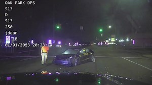 DASHCAM VIDEO: High speed chase in Tesla ends in crash at 8 Mile