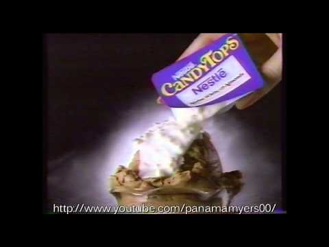 Nestle CandyTops Ice Cream Toppers Commercial 1989