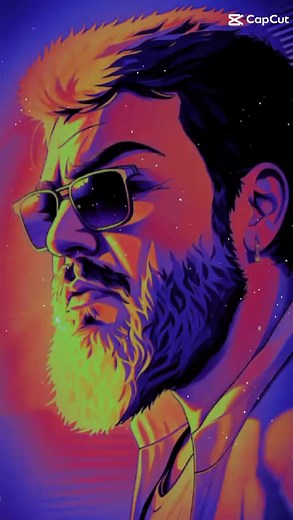 Stylized Illustration of a Male Profile