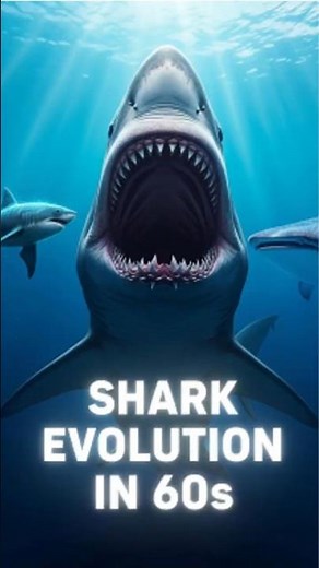 How Sharks Evolved in 60 Seconds.(Timelapse) 🦈 #shorts #evolution #shark #aitransformation