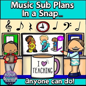 Elementary Music Sub Plans in a Snap | Music Sub Activities & Printables
