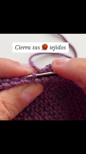 Cómo cerrar un tejido a dos agujas fácilmente