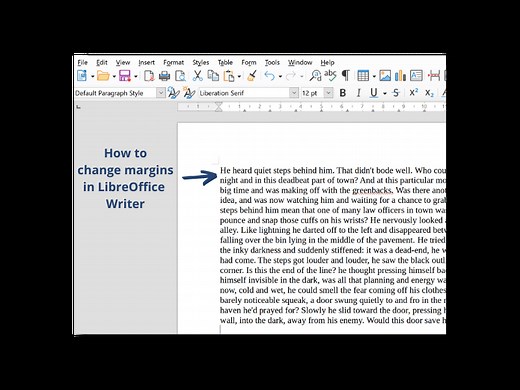 How to Change Margins in LibreOffice Writer - Just Click Here - IT Training and Resources