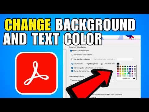 How To Change Background And Text Color In Adobe Reader (2026) (Beginner Guide)