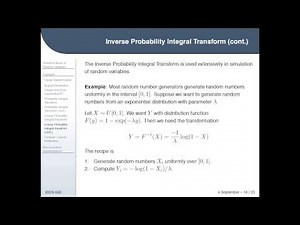 BIOS 660, Lecture 6 - Transformations of Random Variables