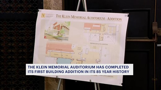 Construction finished on Klein Memorial Auditorium's first building addition in its history