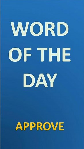 Learn Professional English Vocabulary | Approve Meaning & Examples #shorts #vocabulary