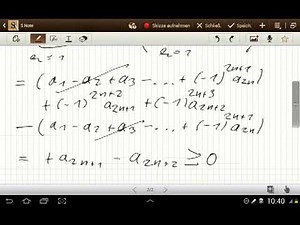 Beweis zu: Das Leibniz Kriterium für Reihen