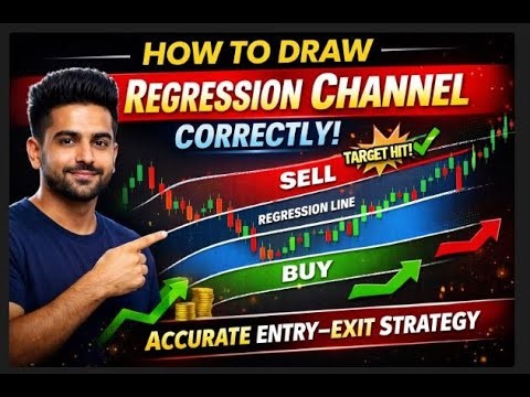 How to Draw Regression Channel Correctly | Accurate Entry–Exit Strategy !!