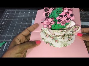 Anna Griffin Tea Cup Pop up #annagriffin