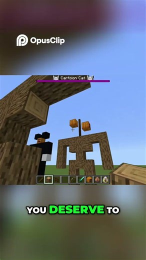 NO SOBREVIVO A CARTOON CAT 😭 #shorts #minecraft