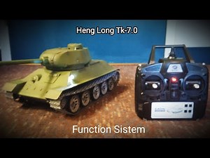 Rc 1/16 T34 heng long tk-7.0 functions operation controls