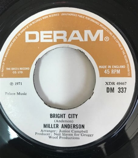 Miller Anderson – Bright City (1971, Vinyl)