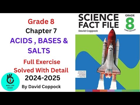 CHAPTER 7 CLASS 8 ACIDS , BASES & SALTS FULL EXERCISE SOLVED COMPLETE SCIENCE FACT FILE OXFORD