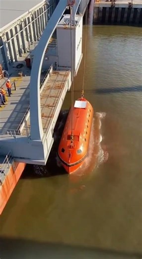 Lifeboat Launch from a Ship – Training Master the Critical Safety Drill #safety #training #lifeboat