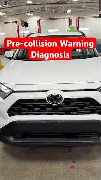 How to diagnose a Toyota RAV4 pre-collision warning light.