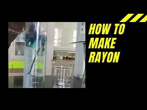 Experiment Rayon fibre preparation # how to make rayon fiber # chemistry |from cotton wool Cellulose