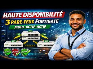 27- HA FortiGate Avancée : Cluster à 3 Pare-feux en Actif-Actif